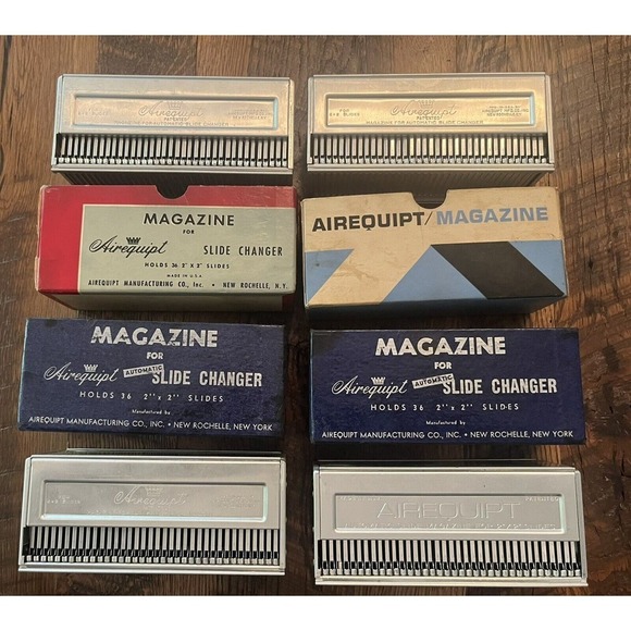 Lot of 4 Airequipt Automatic Slide Changer Magazines - Holds 36 each -Nice! - Picture 1 of 6